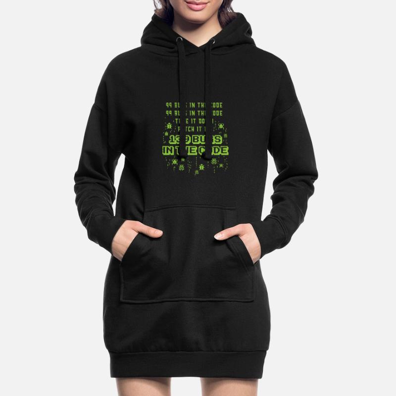 99 Bugs im Code Programmer Source Coding Desig Hoodie-Kleid