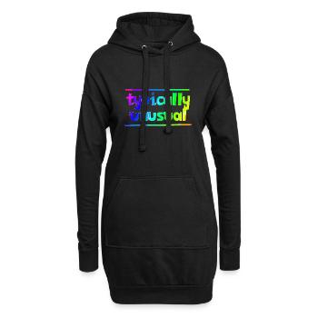 Typiquement inhabituel | | nerd Drôle | être différent - Sweat-shirt à capuche long Femme - noir - Devant