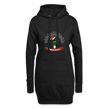 Nikolauch Lauch Lustiges Trainingsshirt Geschenk - Hoodie-Kleid - Schwarz - Vorne