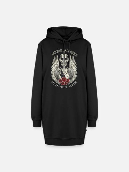 GITARREN-LEGENDE - Hoodie-Kleid - Schwarz