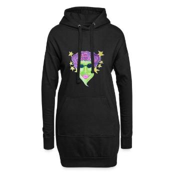Prinzessin Glitzerfee - Hoodie-Kleid - Schwarz - Vorne