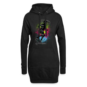 Course à pied Sport Jogger Runner Course à pied Jogging - Sweat-shirt à capuche long Femme - noir - Devant