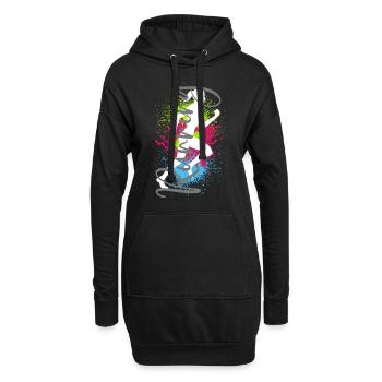 Course à pied Sports Jogger Femme Course Jogging Course à pied - Sweat-shirt à capuche long Femme - noir - Devant