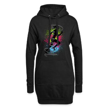 Course à pied Sports Femme Jogger Coureur Course à pied - Sweat-shirt à capuche long Femme - noir - Devant