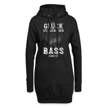 Bass - Hoodie-Kleid - Schwarz - Vorne