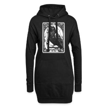 Rabenpendel Tarot - Hoodie-Kleid - Schwarz - Vorne