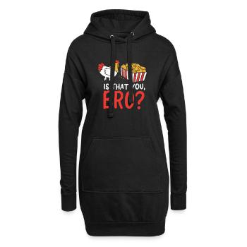 Nug Life - Lustiges Huhn - bist du das, Bruder? Witz - Hoodie-Kleid - Schwarz - Vorne