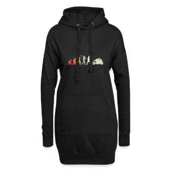 Moto Evolution Vintage Superbike Biker - Sweat-shirt à capuche long Femme - noir - Devant