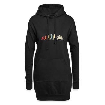 Moto Evolution Vintage Superbike Biker - Sweat-shirt à capuche long Femme - noir - Devant