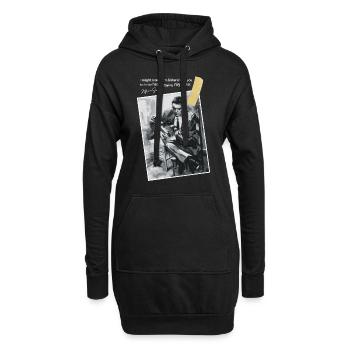 Gitarrist Gitarrist spielt Gitarre Geschenk - Hoodie-Kleid - Schwarz - Vorne
