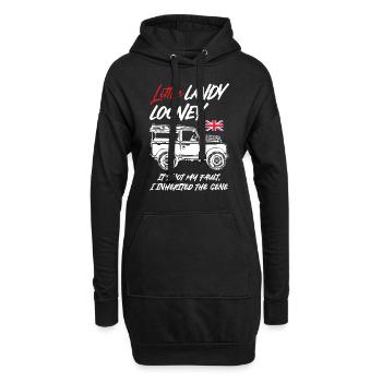 Petit mécanicien Landy Looney - Sweat-shirt à capuche long Femme - noir - Devant