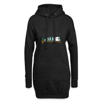 Evolution Camping Camper Funny - Sweat-shirt à capuche long Femme - noir - Devant