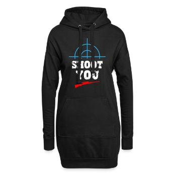 Shoot You - Sniper - Sweat-shirt à capuche long Femme - noir - Devant