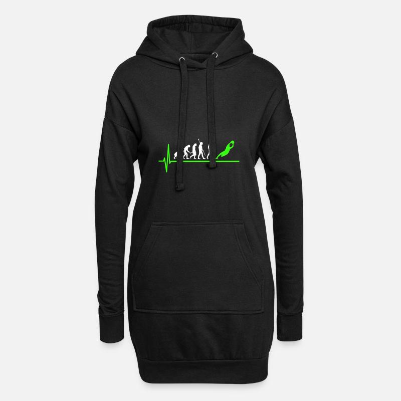 Torwart Evolution Fußball - Hoodie-Kleid - Schwarz