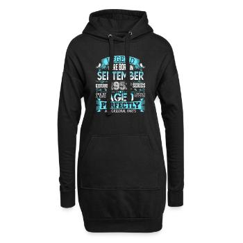 September 1952 - 70th birthday gift. Awesome. - Hoodie Dress - black - Front