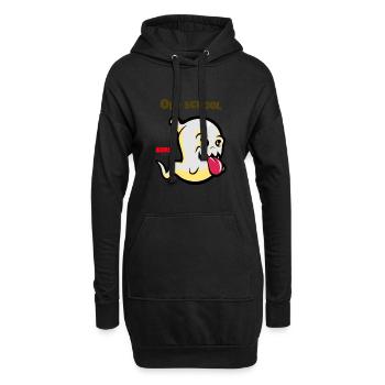Ghost Old School Street Fashion Cool Cartoon - Hoodie-Kleid - Schwarz - Vorne
