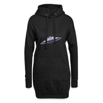 OVNI - Sweat-shirt à capuche long Femme - noir - Devant