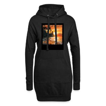 Summer Vacation Nagpan Beach: Grunge Sunset - Hoodie Dress - black - Front