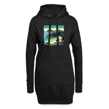 Summer Holidays Nagpan Beach: Grunge Sunshine - Hoodie Dress - black - Front