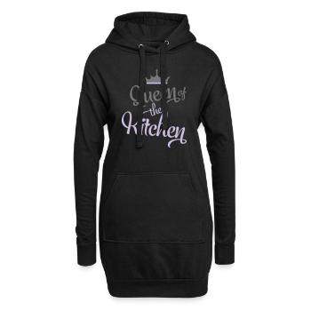 cuisinier - Sweat-shirt à capuche long Femme - noir - Devant