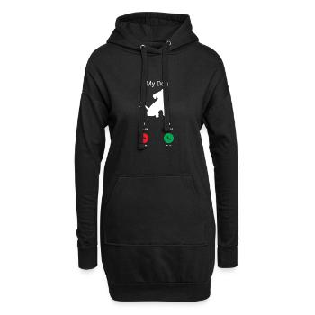 2 2C - Hoodie Dress - black - Front