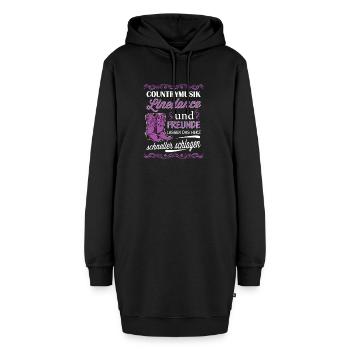 Linedance - Hoodie-Kleid - Schwarz - Vorne