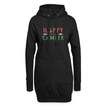 happy camper - Arrow Happy Camper TShirt Camping - Hoodie-Kleid - Schwarz - Vorne