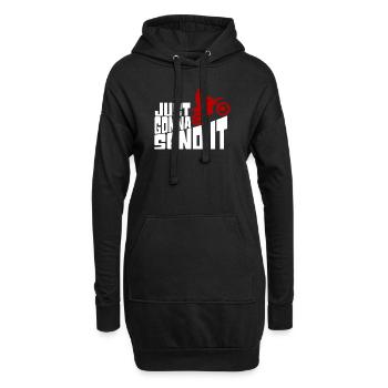 Just Gonna Send It Rider Motor - Hoodie-Kleid - Schwarz - Vorne
