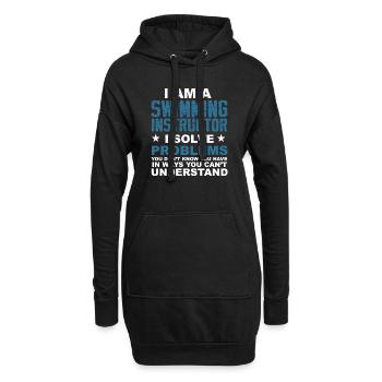 Je suis un instructeur de natation .. - cadeau - Sweat-shirt à capuche long Femme - noir - Devant