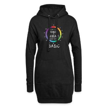pH Skala Lustiges Chemiker Spaß Witz Fun Geschenk - Hoodie-Kleid - Schwarz - Vorne
