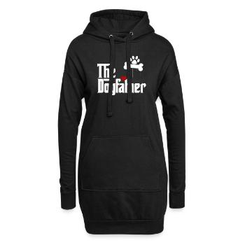 Le Dogfather - chien de race de chien chien de chien - Sweat-shirt à capuche long Femme - noir - Devant