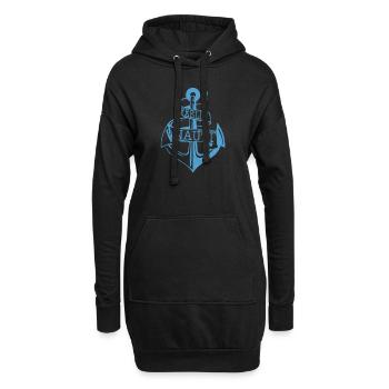 Feelin Nauti - Anker Maritim Lustig Geschenk - Hoodie-Kleid - Schwarz - Vorne