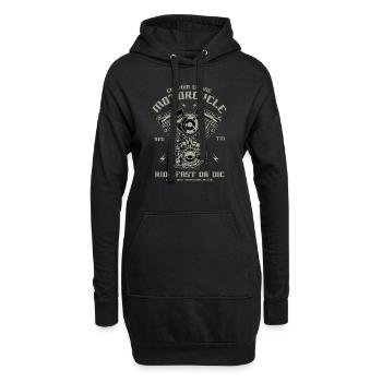 Conversion de moteur de moto Chopper Custom Engine - Sweat-shirt à capuche long Femme - noir - Devant