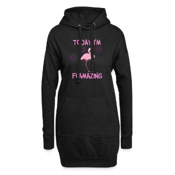 Today I'm Flamazing - Hoodie-Kleid - Schwarz - Vorne
