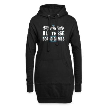 Oui, j'ai vraiment besoin de tous ces cadeaux de jeux de société - Sweat-shirt à capuche long Femme - noir - Devant