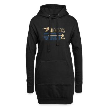 Logging ayant besoin de Wood Funny Logger - Sweat-shirt à capuche long Femme - noir - Devant
