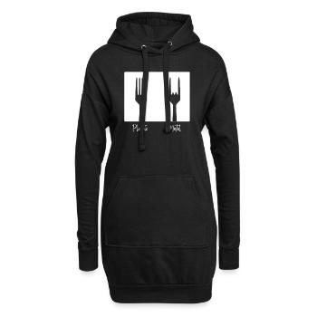 Heavy Metal Band Rock On Shirt - Sweat-shirt à capuche long Femme - noir - Devant