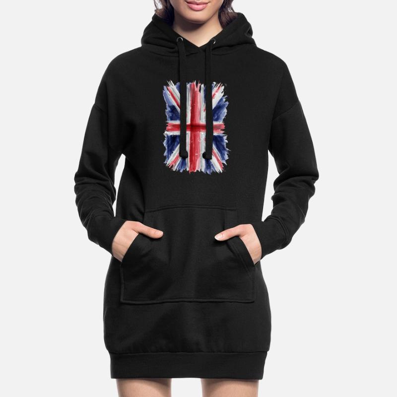 British flag Hoodie Dress