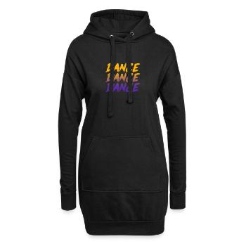 Dance Dance Dance Shirt - Hoodie-Kleid - Schwarz - Vorne