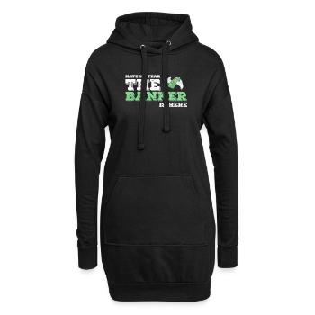 Banque Banker Banker Banker Bank Idée cadeau - Sweat-shirt à capuche long Femme - noir - Devant