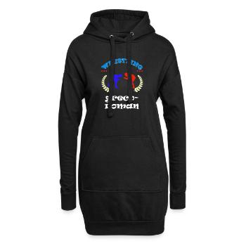 greco roman Ringen ringer ringsport Wettkampf - Hoodie-Kleid - Schwarz - Vorne