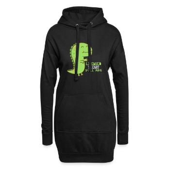 Autorisé à porter de petits bras - cadeau drôle - Sweat-shirt à capuche long Femme - noir - Devant
