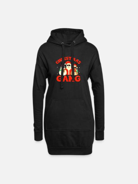 Christmas gear - Hoodie Dress - black