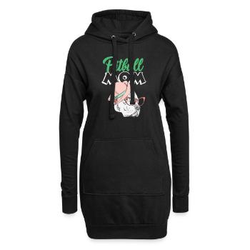 Pitbull Mama T-Shirt - Hoodie-Kleid - Schwarz - Vorne