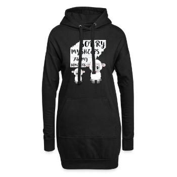 Sorry My Sheeps Ate My Homework Ausreden Geschenke - Hoodie-Kleid - Schwarz - Vorne