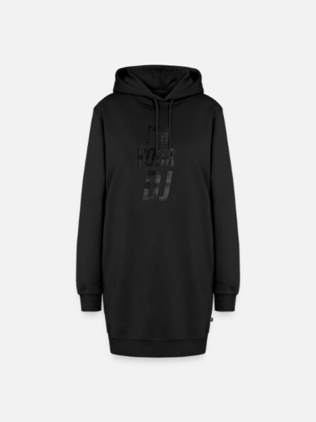 I'm your dj - Hoodie-Kleid - Schwarz