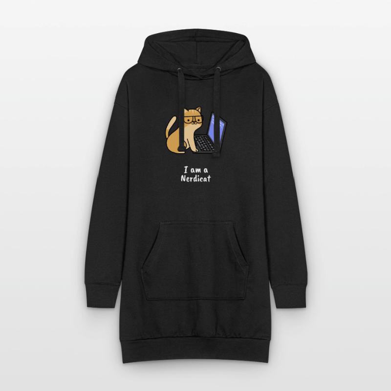 Nerdicat Computer Scientist Programmation Nerd Coding Sweat-shirt à capuche long Femme