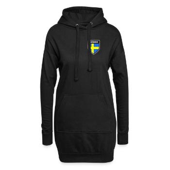 Schweden - Hoodie-Kleid - Schwarz - Vorne