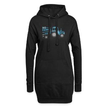 Aucun agriculteur, aucun tracteur alimentaire ne dit cadeau - Sweat-shirt à capuche long Femme - noir - Devant
