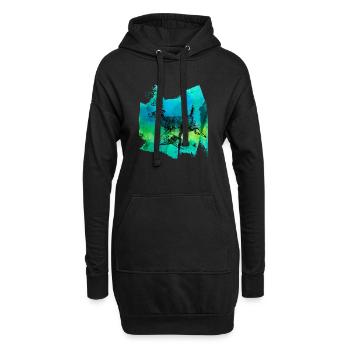 Reh Rehbock Rehkitz Rothirsch Wild T Shirt - Hoodie-Kleid - Schwarz - Vorne